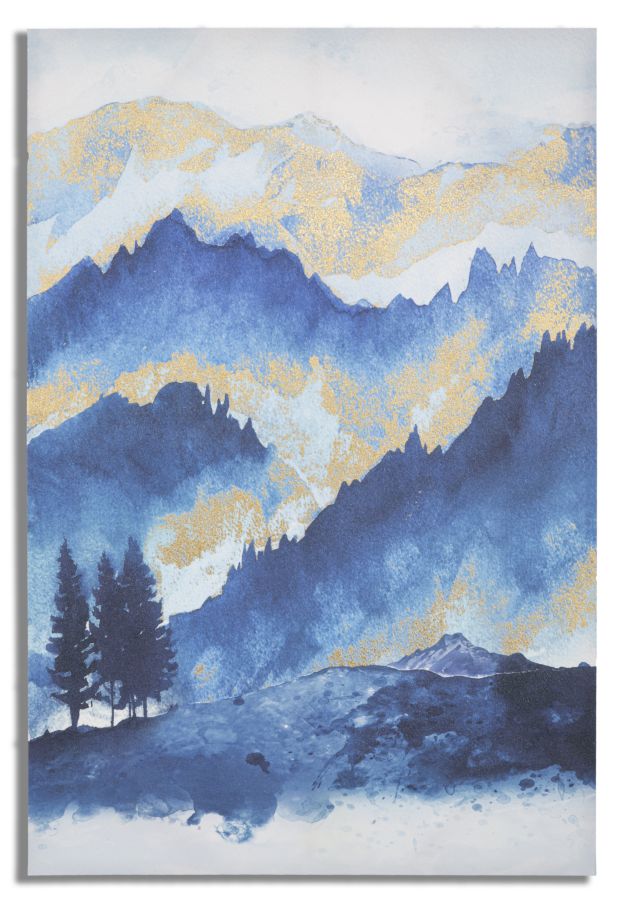 Stampa Dipinta Mountain Tree 80x3x120 cm in Legno e Tessuto – acquista su  Giordano Shop