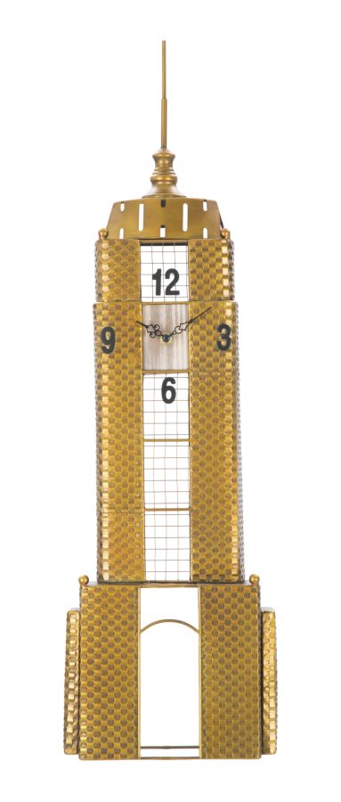 Orologio da Muro Empire Building 23,5x6,5x78 cm in Ferro Oro – acquista su  Giordano Shop