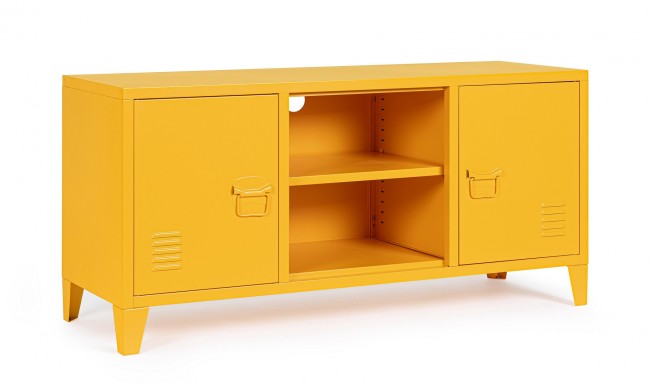 Mobile TV con 2 Ante 40x120,5x58,5 cm Cambridge in Acciaio Giallo – acquista  su Giordano Shop