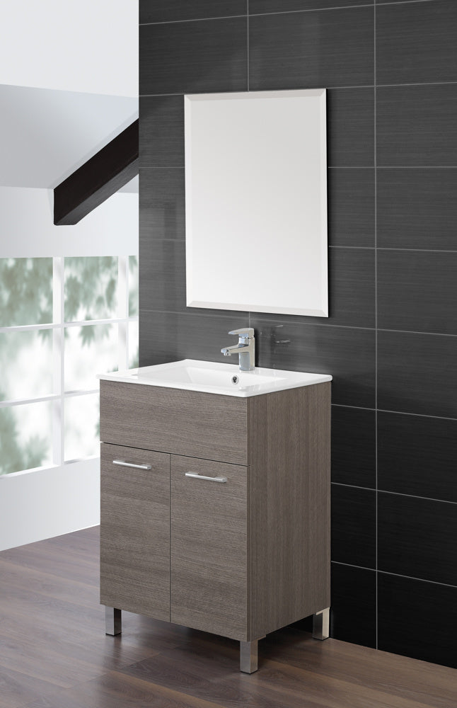 Mobile da Bagno Composizione Bagno 60Cm Rovere Scuro – acquista su Giordano  Shop