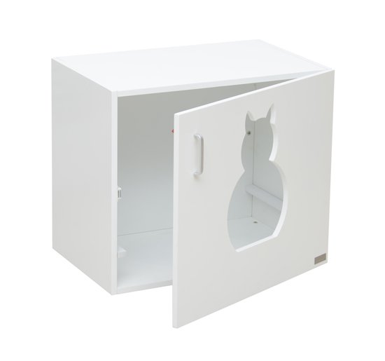 Lettiera per Gatti in MDF Bianco 63x53.5x41 cm – acquista su Giordano Shop