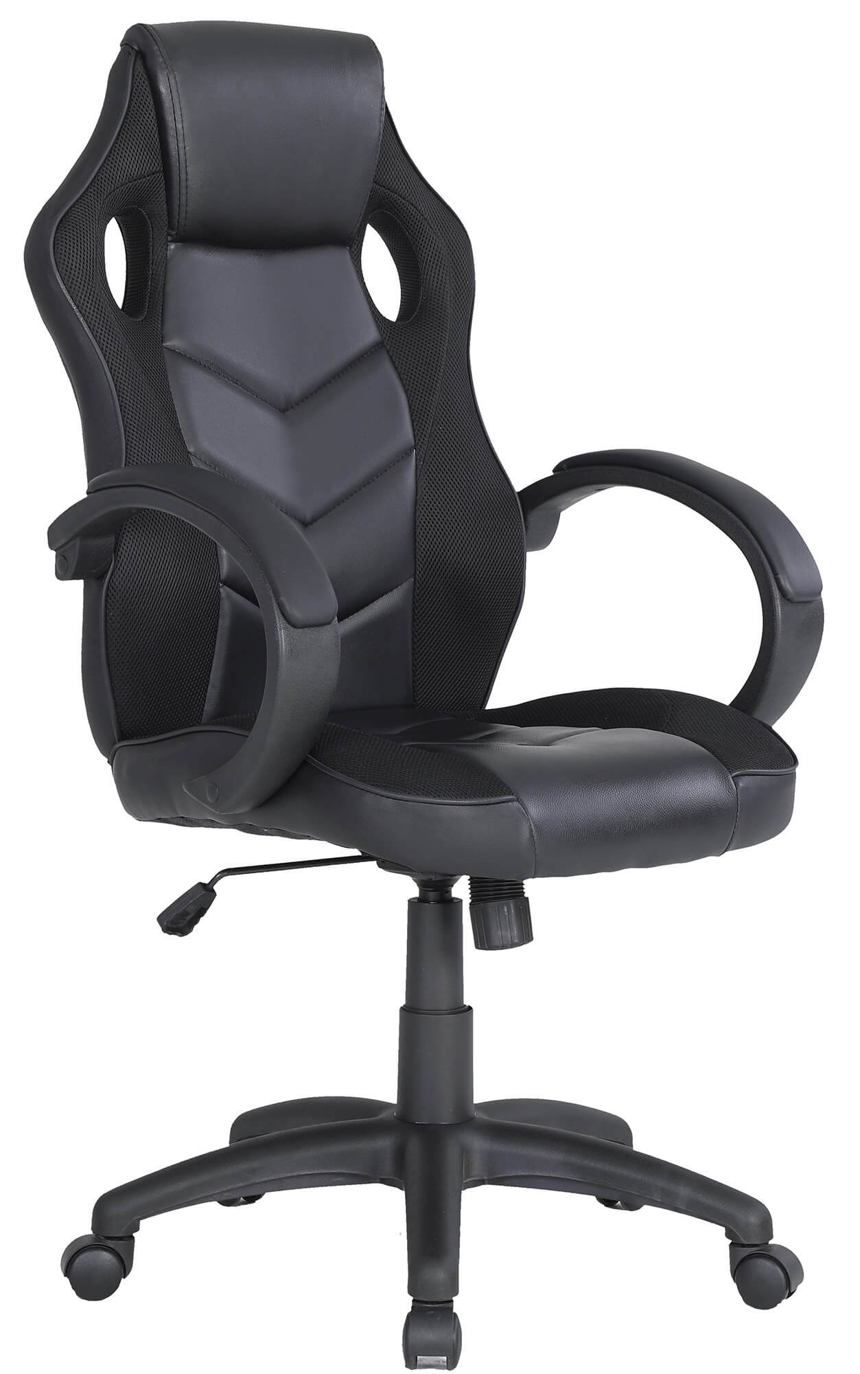 Sedia da Gaming Ergonomica 61x66x116 cm in Similpelle Bianca e Azzurra –  acquista su Giordano Shop