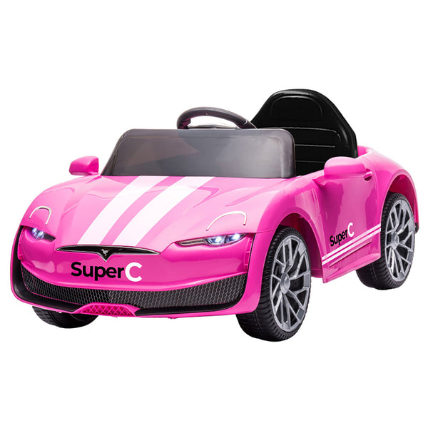 Macchina Elettrica per Bambini 12V Auto Super-C Rosa prezzo