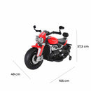 Moto Elettrica per Bambini 12V con Licenza Triumph Rocket 3GT Rossa   -2