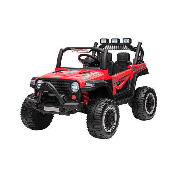 Macchina Elettrica per Bambini 12V Fuoristrada Offroad Mountain Rosso acquista