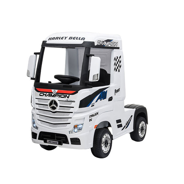 Camion Elettrico per Bambini 12V con Licenza Mercedes Bianco prezzo