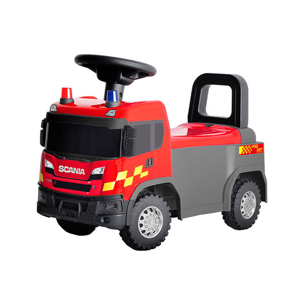 Camion dei Pompieri Cavalcabile 60x28x40 cm per Bambini Scania Rosso prezzo