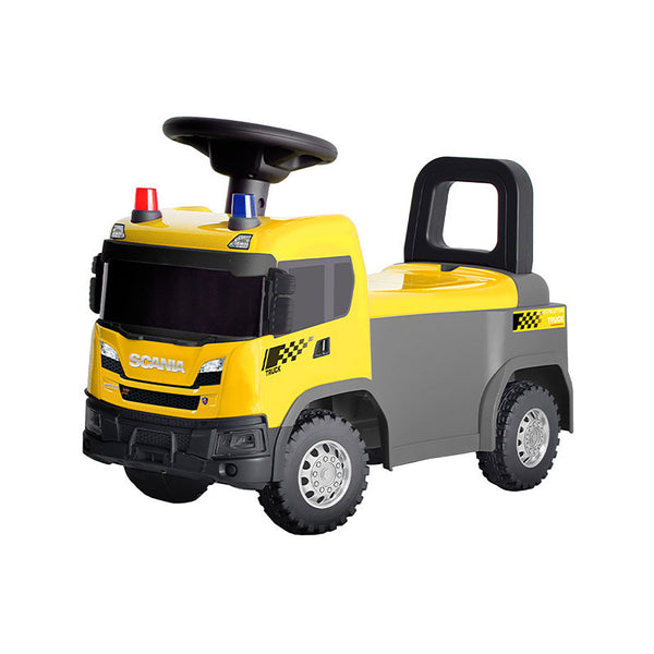 online Camion Costruzioni Cavalcabile 60x28x40 cm per Bambini Scania Giallo