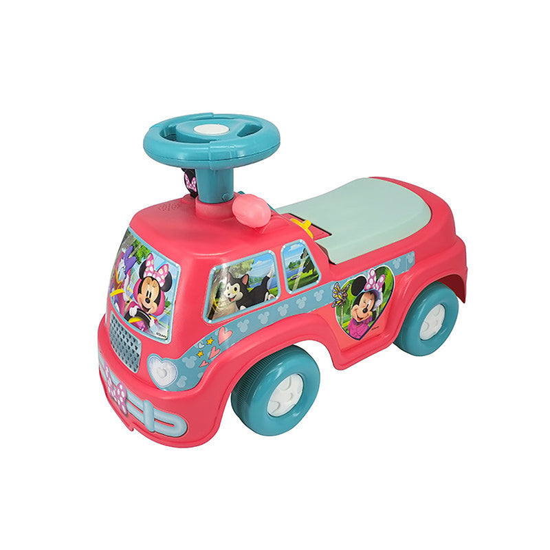 Camion Camper Cavalcabile 25x51x33 cm per Bambini Minnie Rosa -1