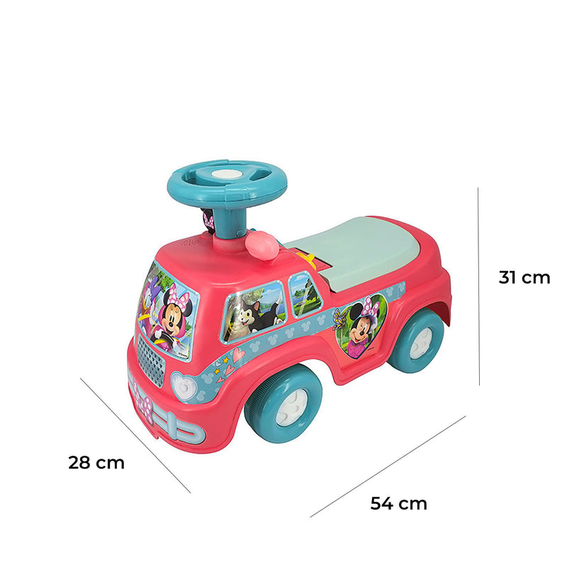 Camion Camper Cavalcabile 25x51x33 cm per Bambini Minnie Rosa -2