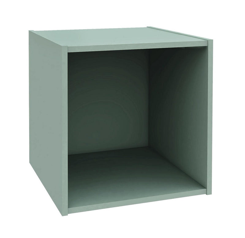 Cubo Composite  35x35x35 cm in Compensato  Verde Salvia Seconda Scelta-1