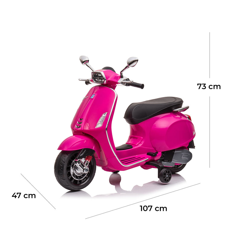 Piaggio Vespa Full Elettrica 12V per Bambini Rosa   -5