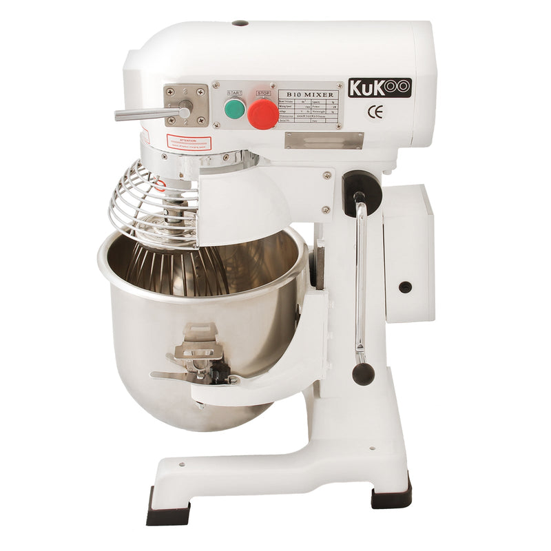 Robot Impastatrice 10L 44x36x65 cm Uncino a Spirale Frusta e Sbattitore   -1