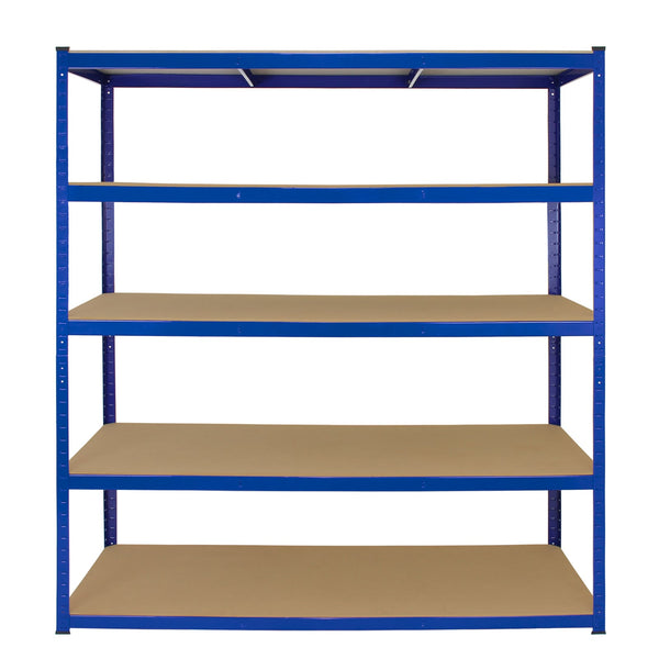 Scaffale da Garage Senza Bulloni 160x60x180 cm in Acciaio Blu sconto