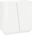 Scarpiera 2 Ante Battenti 80,4x38x86 cm Vega Bianco Lucido-1