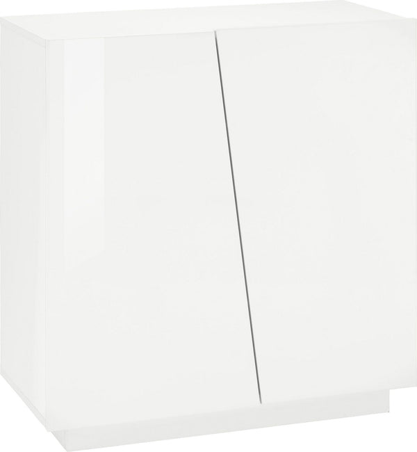 Scarpiera 2 Ante Battenti 80,4x38x86 cm Vega Bianco Lucido sconto