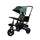 Triciclo My Way Passeggino  per Bambini 105,5x52x99 cm Pieghevole Seggiolino Girevole Verde