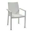 Sedia da Giardino 60x61xh88 cm in Polyrattan Adila Bianco-1