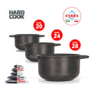 Casseruola Antiaderente 2 Manici Olympia Hard Cook Varie Misure-7