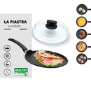 Padella Fornetto con Coperchio in Vetro Antiaderente 1 Manico 30 cm Olympia Hard Cook-3