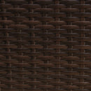 Set Salotto da Giardino 240x186x70 cm ad Angolo con Tavolo in Rattan Marrone-7