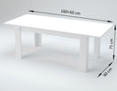 Tavolo Allungabile 160/210x90x75 cm Jesi Larice bianco-4