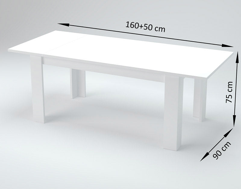 Tavolo Allungabile 160/210x90x75 cm Jesi Ardesia-4