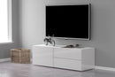 Mobile TV 1 Anta 2 Cassetti 110x40x35,2 cm Metis Bianco Lucido-1