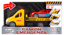 Camion Carro Attrezzi 18x30x33 cm con Movimento a Frizione Giallo-7