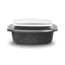 Casseruola Rettangolare con Coperchio in Vetro Antiaderente 33x22 cm Olympia Hard Cook-1