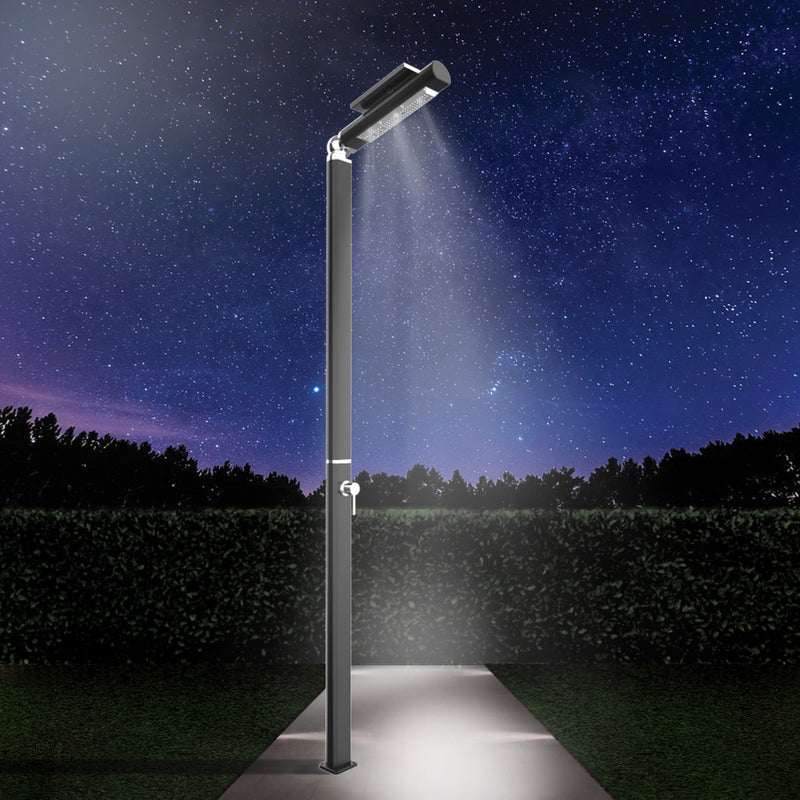 Doccia da Giardino Miscelatore con LED Arkema Quick Alluminio Satinato-2