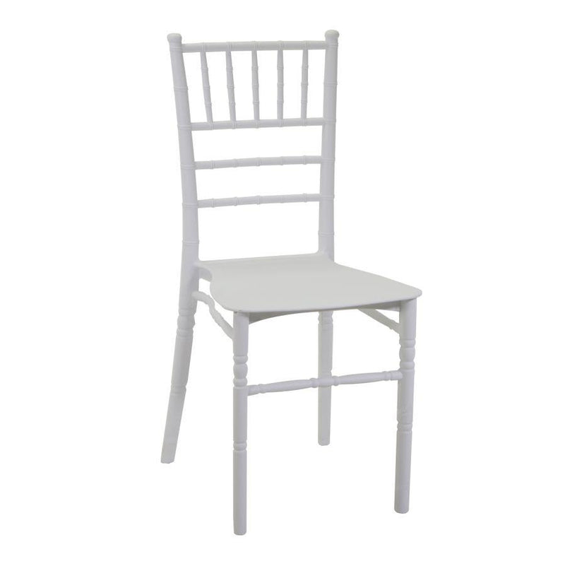 Sedia 40x43xh90 cm in Resina Chiavari Bianco-1