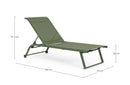 Set 2 Lettini Prendisole da Giardino con Ruote 70x182x91.5 cm  in Alluminio Taylor Herb-7