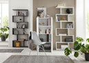 Armadio Libreria Doppia Anta 70x35x140 cm Dalia Bianco Lucido  -2