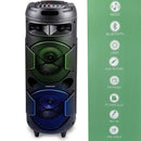 Altoparlante Cassa Speaker Bluetooth con Effetti Luce LED Portatile USB Aux MP3 Dunlop-4