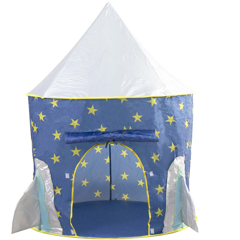 Tenda Casetta Gioco Bambini Capanna Castello Giocattolo in Tessuto 120x116 Razzo-1