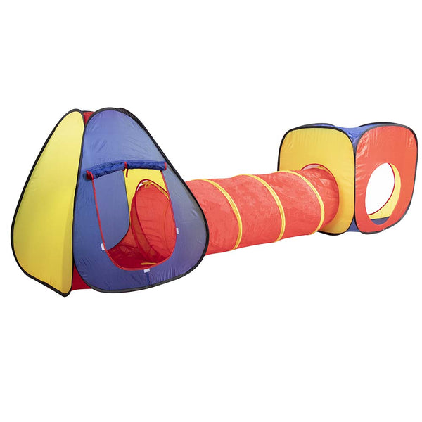 acquista Tenda Gioco Parco Giochi con Tunnel Giocattolo Bambini Pop-Up Pieghevole 3pz