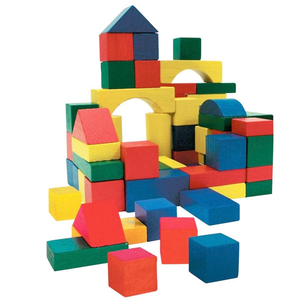 online Playset Costruzioni in Legno 100 Mattoncini Giocattolo Bambini Gioco Educativo