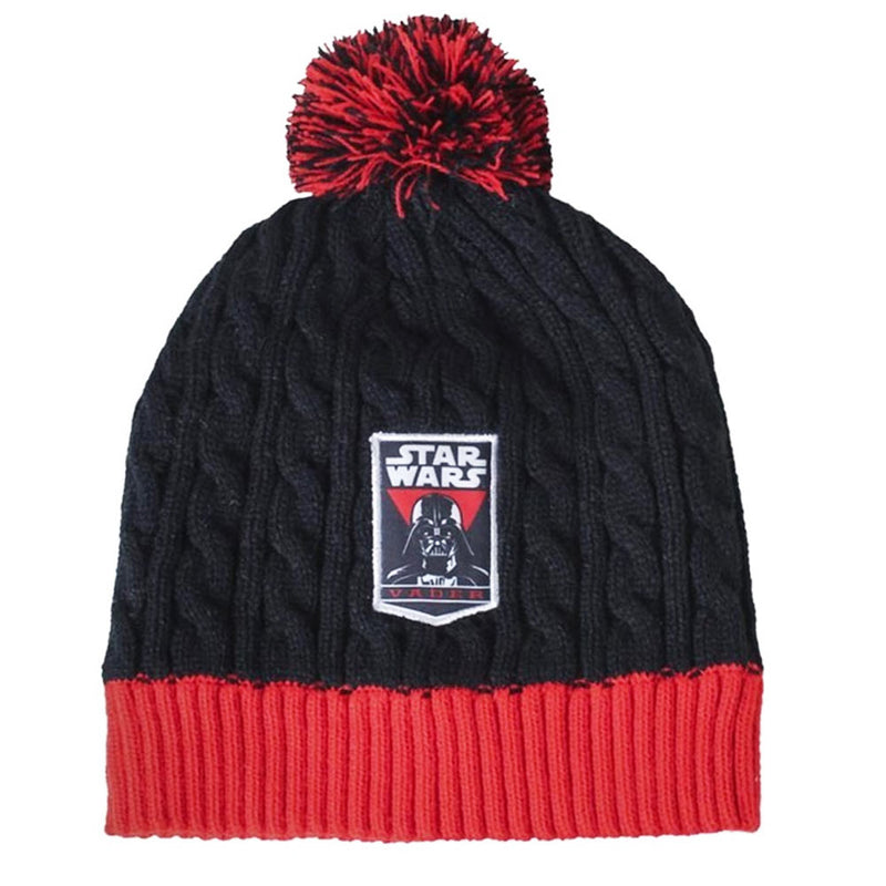 Set Invernale Cappello Sciarpa e Guanti per Bambino Taglia Unica Star Wars Rosso Nero-2