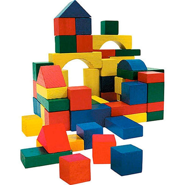 Playset Costruzioni in Legno 50 Mattoncini Giocattolo Bambini Gioco Educativo online