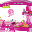 Cucina Per Bambine Giocattolo 69 Accessori Con Stoviglie Luci Suoni Altezza 80cm-2