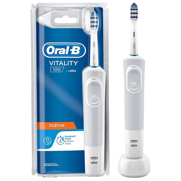 prezzo Spazzolino Elettrico Denti Vitality 100 TriZone a Batteria Ricaricabile con Timer Oral-B