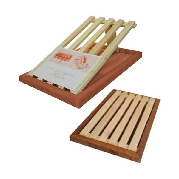 Tagliere Per Pane In Legno Con Raccogli Briciole e Griglia Removibile 39 x 23 cm online