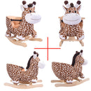 Giraffa a Dondolo Cavalcabile Peluche Giocattolo Bambini con Effetti Sonori-4