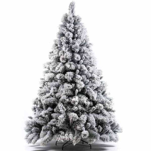 Albero Di Natale Innevato Gran Sasso 210cm 1417 Rami Super Folto Effetto Neve sconto