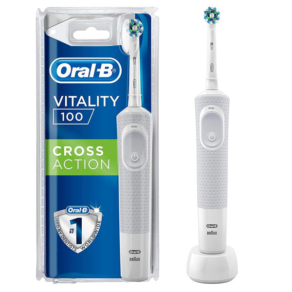 acquista Spazzolino Elettrico Denti Vitality 100 Cross Action a Batteria Ricaricabile con Timer Oral-B