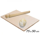 Asse Per Impastare Spianatoia In Legno Con Mattarello Pasta Pizza 75x50 cm-2