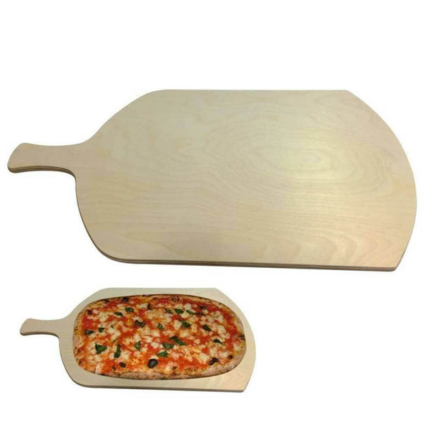 prezzo Tagliere Per Pizza a Metro Teglia Vassoio Legno Rettangolare Con Manico 62x37cm