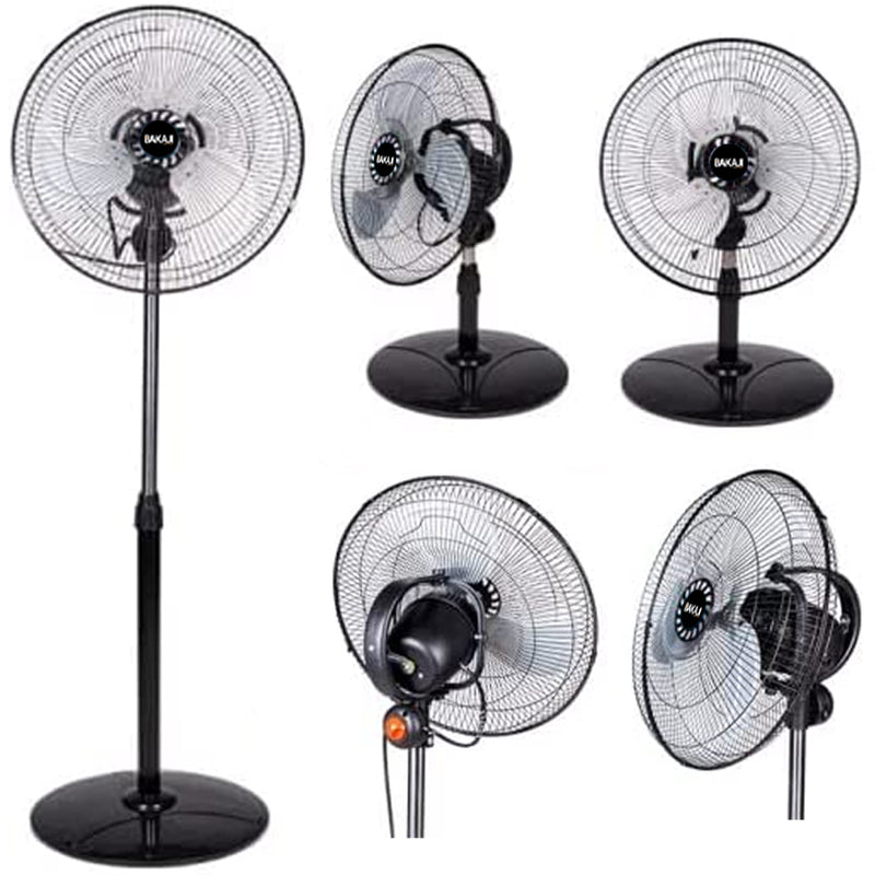 Ventilatore a Piantana 3in1  Base Tonda Pala 40 cm Oscillante - 60W - 3 Velocità-1