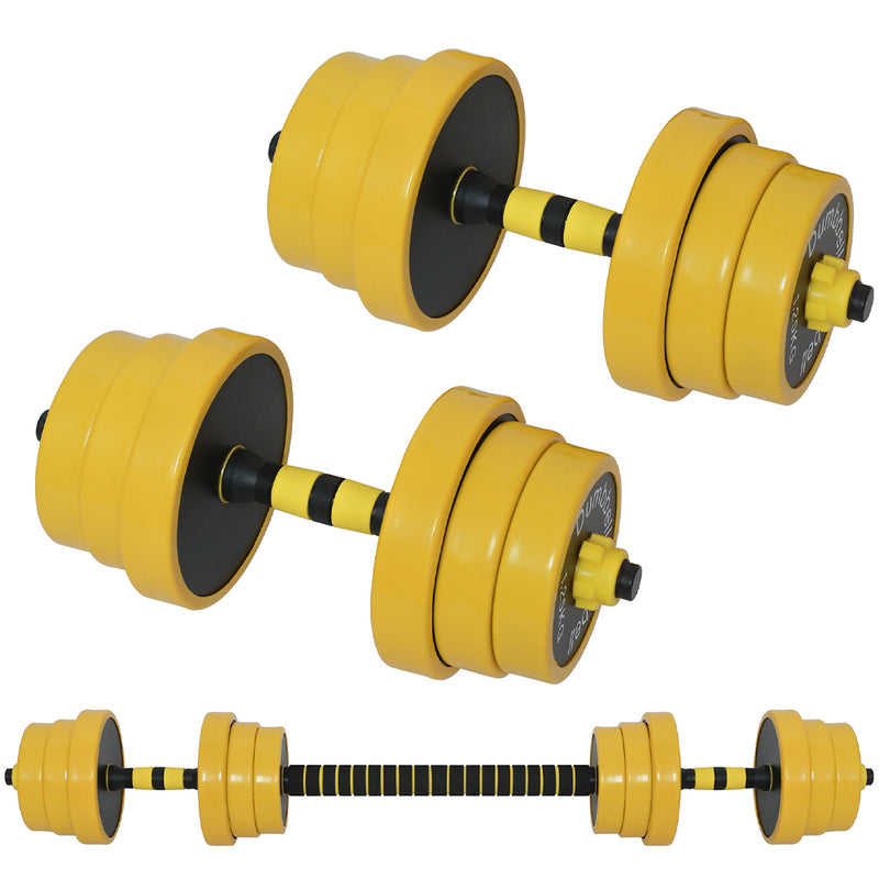 Set Manubri da 20kg (4x2kg+4x1.5kg+4x1.25kg) Bilanciere Pesi Fitness Allenamento-1